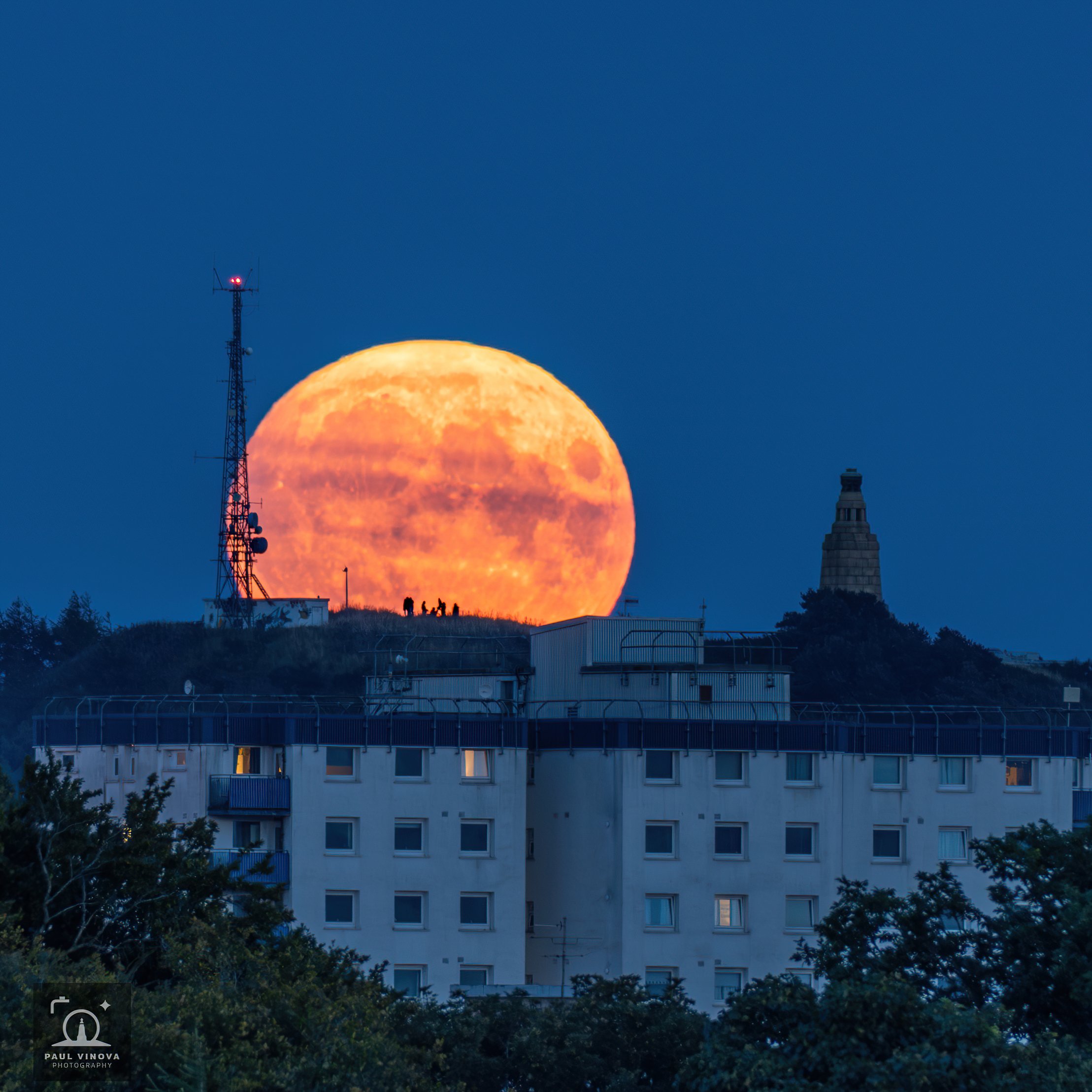 Moonrise over Dundee Law